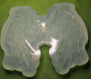 Holographic Molds Etched Angel Wings Made w/Crystal Clear Platinum Silicone