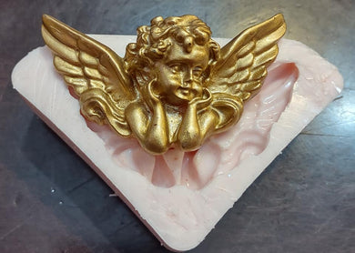 3D Angel w/Wings Mold Made w/Crystal Clear Platinum Silicone