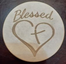 2" Blessed Mold Made w/Platinum Translucent Silicone