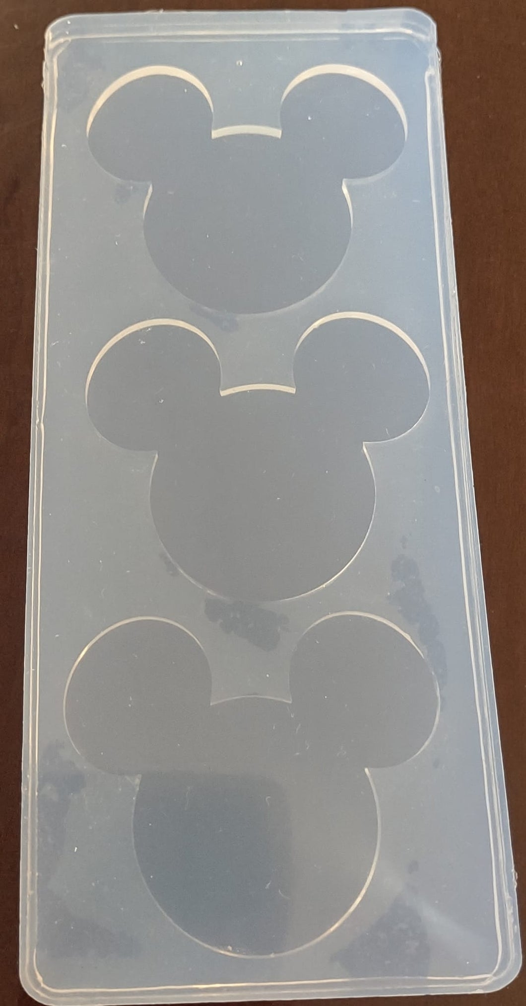 2.5 Boy Mouse 3 Cavity Shiny Mold Made w/Platinum Silicone