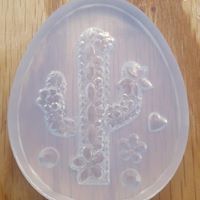 Load image into Gallery viewer, 2.5 x 2 Stunning Cactus Mold Made w/Translucent Platinum Silicone