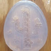 Load image into Gallery viewer, 2.5 x 2 Stunning Cactus Mold Made w/Translucent Platinum Silicone