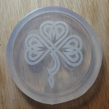 Load image into Gallery viewer, Celtic Clover Mold Made w/Crystal Clear Platinum Silicone