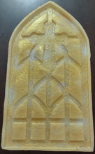 Load image into Gallery viewer, Exclusive! 18&quot;x9 3/4 inches Celtic Cross Stained Glass Window Mold made with Platinum Silicone (read listing please)