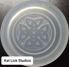 Load image into Gallery viewer, Celtic Incense Mold (5&quot; in diameter) Made w/Translucent Platinum Silicone #1