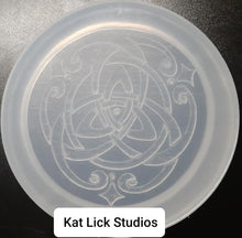 Load image into Gallery viewer, Celtic Incense Mold (5&quot; in diameter) Made w/Translucent Platinum Silicone #2