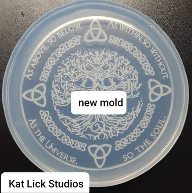 2.5 inch Etched Celtic Mold made with Crystal Clear Platinum Silicone