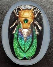 Load image into Gallery viewer, Beautiful 3D Cicada Mold Made w/Translucent Platinum Silicone