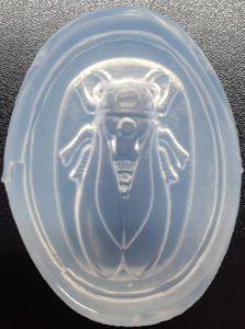 Beautiful 3D Cicada Mold Made w/Translucent Platinum Silicone