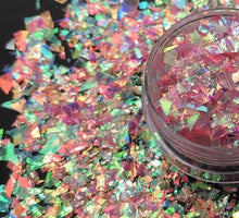 Load image into Gallery viewer, 12 Color Set of Luscious Cotton Candy Mylar Flakes (12 grams total)