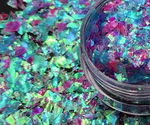Load image into Gallery viewer, 12 Color Set of Luscious Cotton Candy Mylar Flakes (12 grams total)