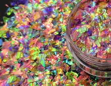 Load image into Gallery viewer, 12 Color Set of Luscious Cotton Candy Mylar Flakes (12 grams total)