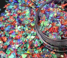 Load image into Gallery viewer, 12 Color Set of Luscious Cotton Candy Mylar Flakes (12 grams total)