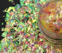 Load image into Gallery viewer, 12 Color Set of Luscious Cotton Candy Mylar Flakes (12 grams total)