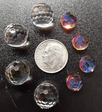 Load image into Gallery viewer, 8 Small Faceted Balls (Disco!) Mold made w/Translucent Platinum Silicone