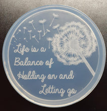 Load image into Gallery viewer, Exclusive Etched Dandelion Mold made with Crystal Clear Platinum Silicone