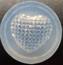 Load image into Gallery viewer, Diamond Heart Mold Made w/Crystal Clear Platinum Silicone