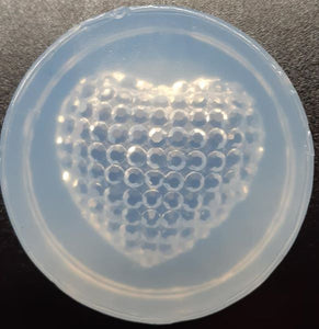 Diamond Heart Mold Made w/Crystal Clear Platinum Silicone