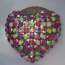 Load image into Gallery viewer, Diamond Heart Mold Made w/Crystal Clear Platinum Silicone