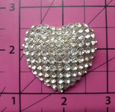 Diamond Heart Mold Made w/Crystal Clear Platinum Silicone