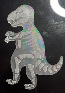 Holographic Molds Etched Dino 2 Made w/Crystal Clear Platinum Silicone