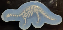 Load image into Gallery viewer, Holographic Molds Etched Dino 1 Made w/Crystal Clear Platinum Silicone