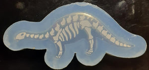 Holographic Molds Etched Dino 1 Made w/Crystal Clear Platinum Silicone