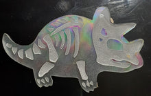 Load image into Gallery viewer, Holographic Molds Etched Dino 3 Made w/Crystal Clear Platinum Silicone