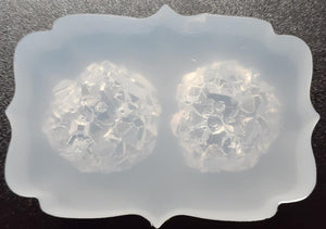 Exclusive Double Crystal Mold Made w/Translucent Platinum Silicone