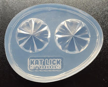 Load image into Gallery viewer, Faceted Gem Mold Made w/Crystal Clear Platinum Silicone