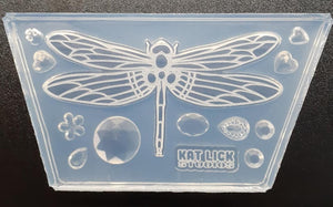 Etched Dragonfly Mold made with Crystal Clear Platinum Silicone