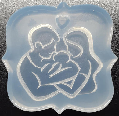 2.5 Cut and Etched to Shape Family Mold Made w/Crystal Clear Platinum Silicone