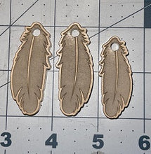 Load image into Gallery viewer, 3 Etched Feathers Mold Made w/Crystal Clear Platinum Silicone