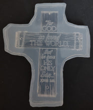 Load image into Gallery viewer, For GOD so Loved the World Cross Mold