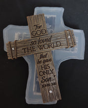 Load image into Gallery viewer, For GOD so Loved the World Cross Mold