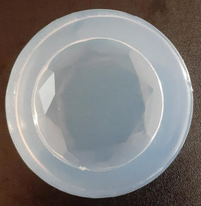 1.5" Round Gem Mold Made w/Crystal Clear Platinum Silicone