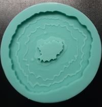 Load image into Gallery viewer, Geode Coaster Mold Made w/Mold Star 15 Slow Platinum Silicone