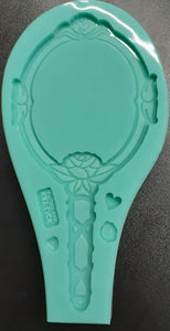 Etched Childs Hand Mirror Mold Made w/Mold Star 15 Platinum Silicone (Mirrors sold separately link is in the description)