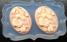 Load image into Gallery viewer, Beautiful Hummingbird Cameos Made w/Crystal Clear Platinum Silicone