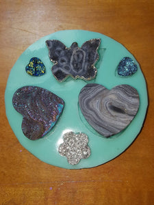 Druzy Silicone Pallet Mold Made w/Transparent Platinum Silicone