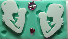 Load image into Gallery viewer, Mother and Child Mold made with Crystal Clear Platinum Silicone