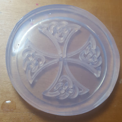 Celtic Cross Crystal Clear Platinum Silicone Mold
