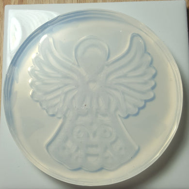 Etched Angel (your choice) Crystal Clear Platinum Silicone Mold