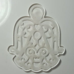 Etched Angel (your choice) Crystal Clear Platinum Silicone Mold