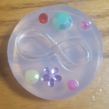 Load image into Gallery viewer, 2D Infinity Piece w/ Extras Made with Crystal Clear Platinum Silicone Mold