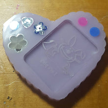 Load image into Gallery viewer, Exclusive Let&#39;s Play Happy Bunny Etched Mold made from Crystal Clear Platinum Silicone