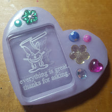 Load image into Gallery viewer, Everything is great. Thanks for asking. Exclusive Happy Bunny Etched Mold made from Crystal Clear Platinum Silicone