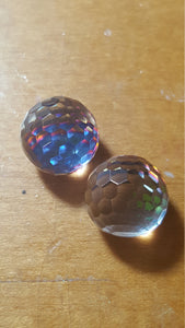 4 Small 12mm Faceted Balls (Disco!) Mold made with Crystal Clear Platinum Silicone
