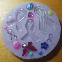 Load image into Gallery viewer, Exclusive Unique Ribbon Awareness Mold! Made with Crystal Clear Platinum Silicone