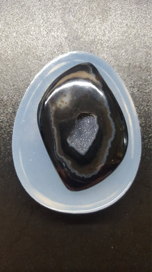 One of a Kind Druzy Mold made from Crystal Clear Platinum Silicone